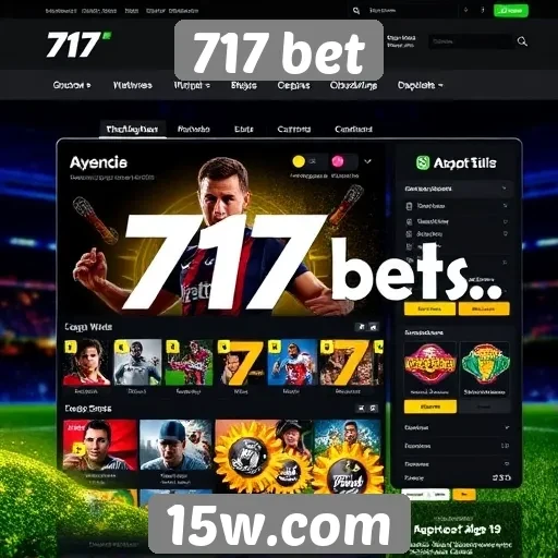 Interface e usabilidade do site 717 bet